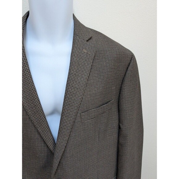 Michael Kors Blazer Jacket Mens Sz 44R Gingham Single Breasted - Picture 3 of 10